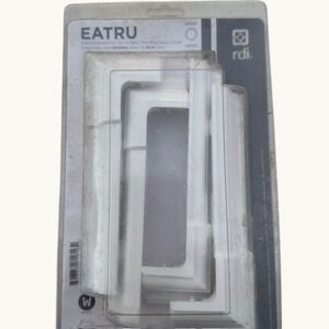 RDI EATRU Elite Adjustable 3.5-6.5" 4 Piece Trim Ring Fluted Corner White Vinyl